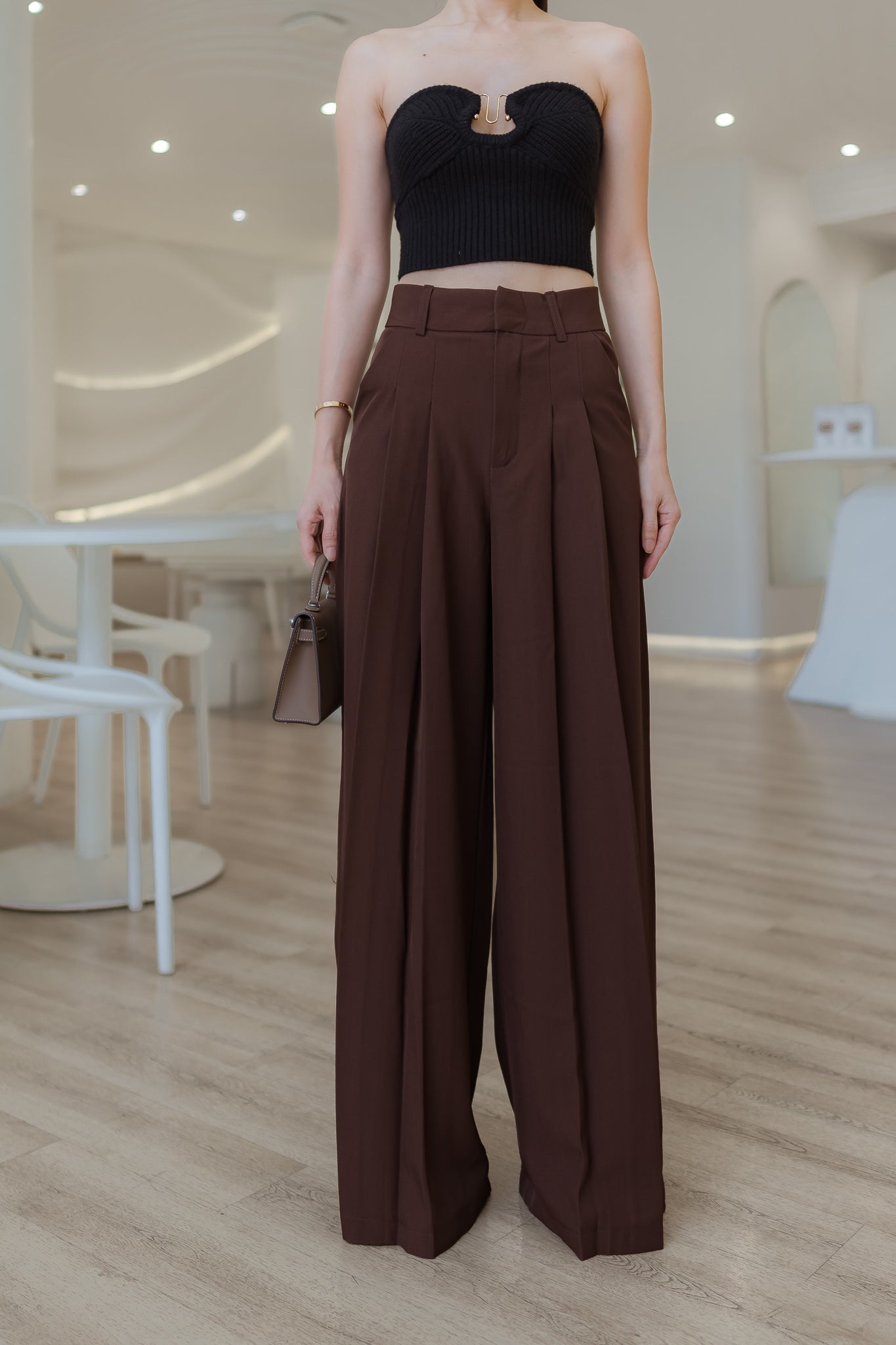 2 Layer Wide Leg Pants