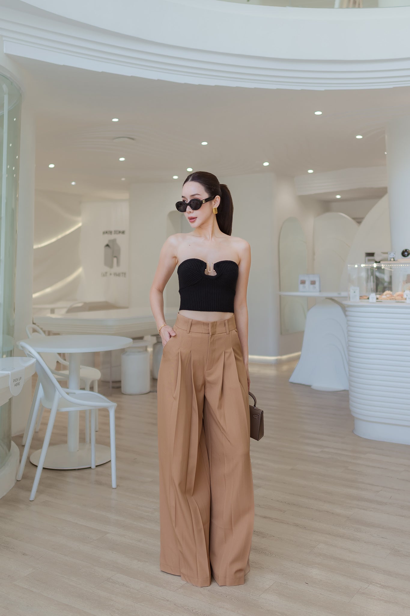 2 Layer Wide Leg Pants
