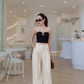 2 Layer Wide Leg Pants
