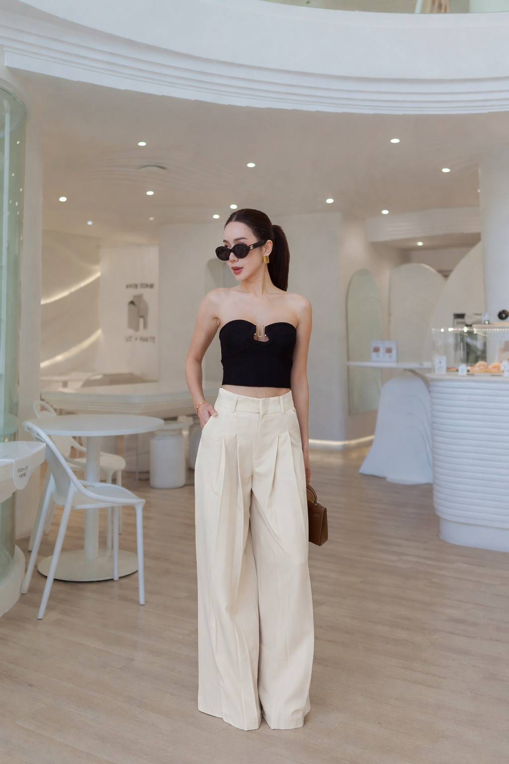 2 Layer Wide Leg Pants