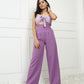 High Corset Waist Wide Leg Pants