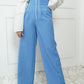 High Corset Waist Wide Leg Pants