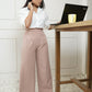 High Corset Waist Wide Leg Pants