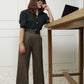 Double Belted Petite Trousers