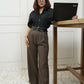 Double Belted Petite Trousers