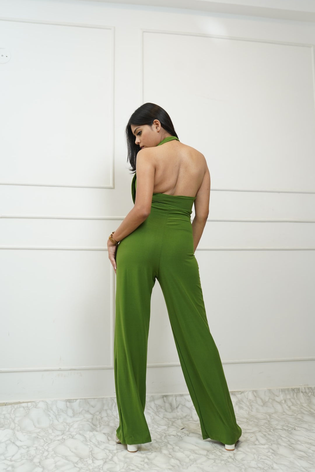 Padded Backless Jumpsuit
