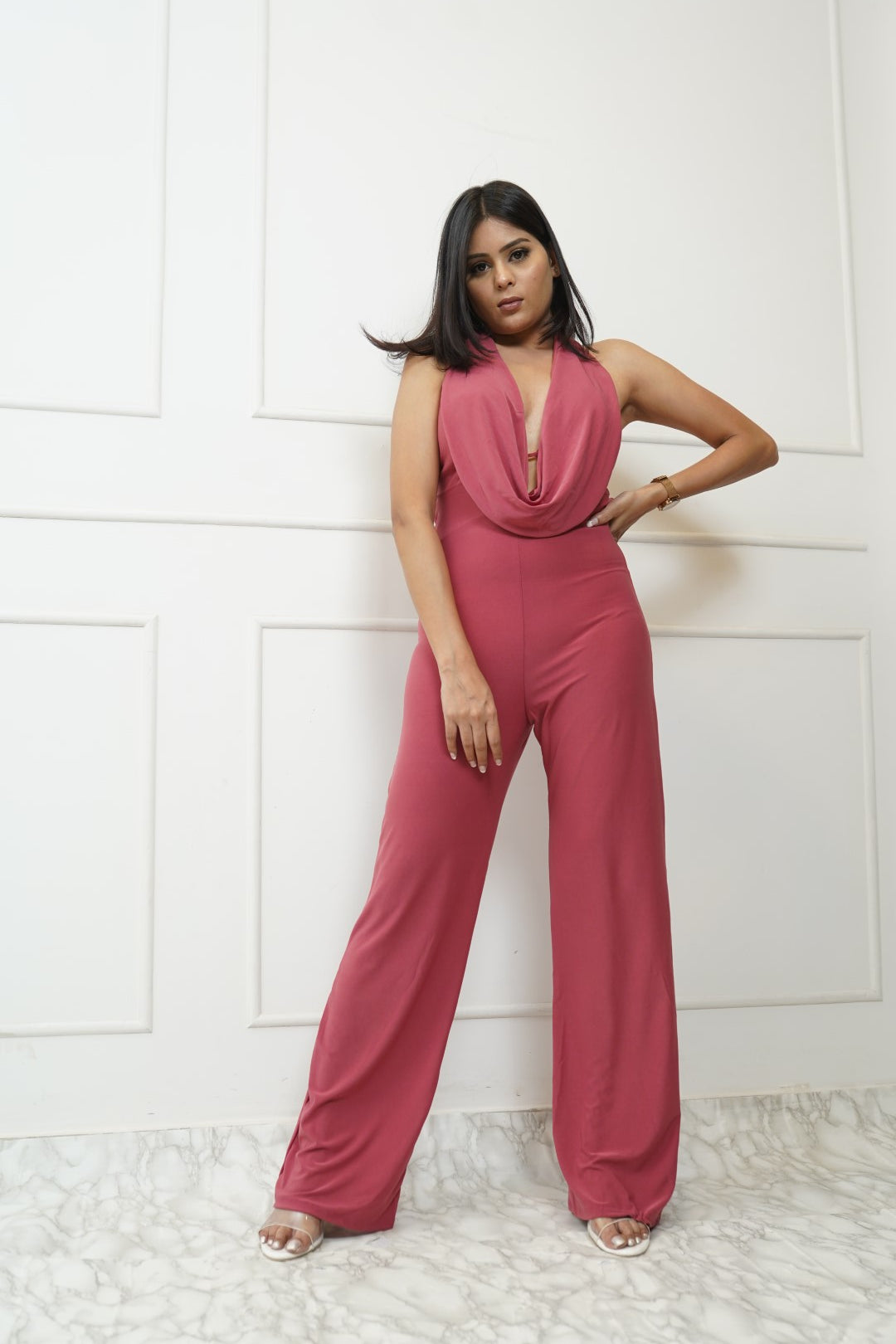 Padded Backless Jumpsuit