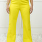 Neon Yellow Flare Pants