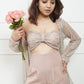 Moonlight Padded Bustier Top With Shrug
