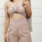 Moonlight Padded Bustier Top With Shrug & Corset Pants