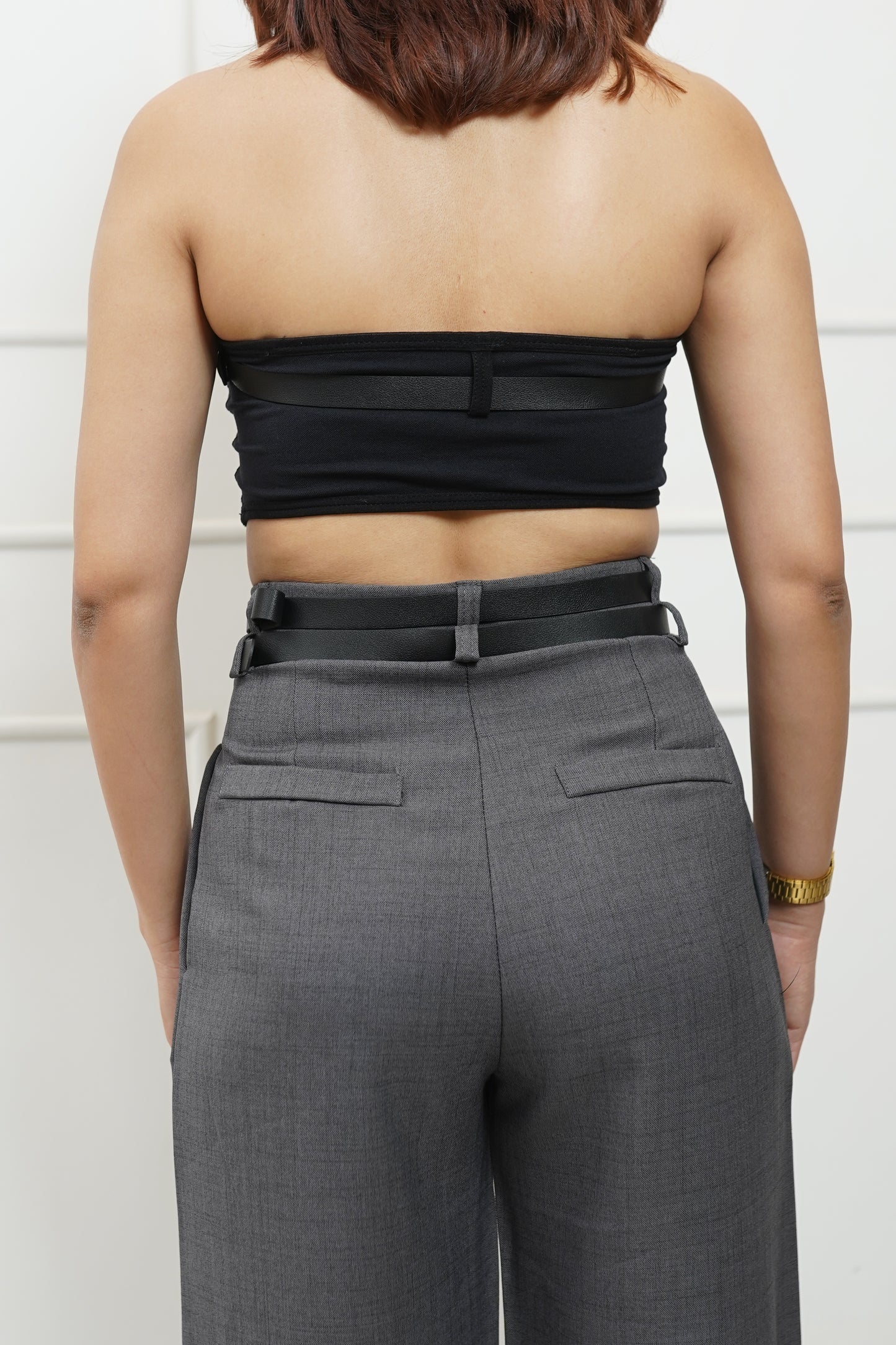 Double Belted Petite Trousers