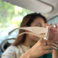 Beige Rectangle Frame Sunglasses
