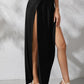 High Front Slit Long Skirt