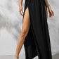 High Front Slit Long Skirt