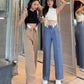 Wide Leg Folded Waist Pants