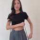 Tie Back Crop Tee