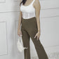 Combo Deal: White Mesh Detail Tank Top With Stretch Pants