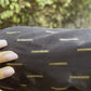Black Foil Print Top With Shrug & Bag