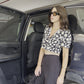 Summer Printed Crop Shirt With Pants