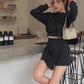 Fleece Winter Skorts Set