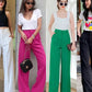 High Waist Wide Leg Pants