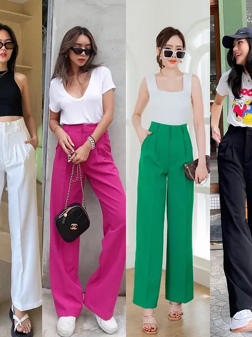 High Waist Wide Leg Pants